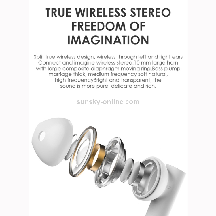 M6 Bluetooth 5.0 TWS Business Style Binaural Wireless Bluetooth Earphone with Charging Case(White) M6 Bluetooth 5.0 TWS Business Style Binaural Wireless Bluetooth Earphone with Charging Case(White)