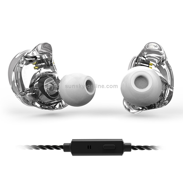 TRN V10 HiFi Monitoring Earphone 2Pin Detachable Cable Earphone, with Mic(White) TRN V10 HiFi Monitoring Earphone 2Pin Detachable Cable Earphone, with Mic(White)