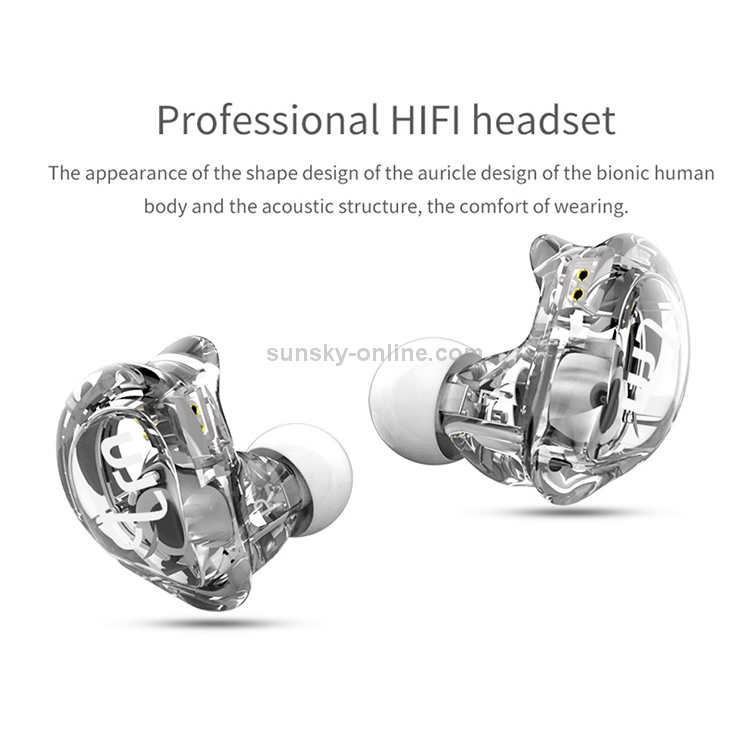 TRN V10 HiFi Monitoring Earphone 2Pin Detachable Cable Earphone, without Mic(White) TRN V10 HiFi Monitoring Earphone 2Pin Detachable Cable Earphone, without Mic(White)