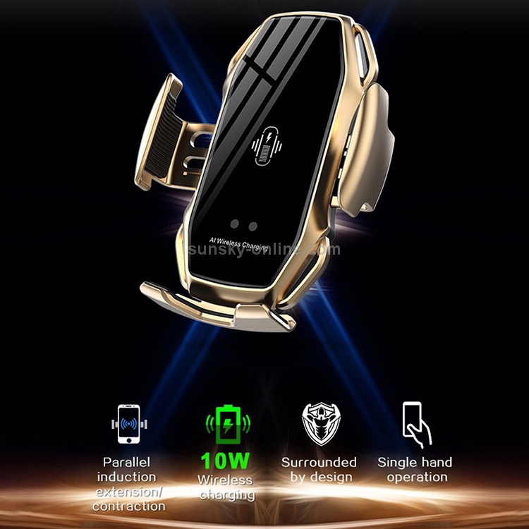 A5 10W Car Infrared Wireless Mobile Auto-sensing Phone Charger Holder, Interface:USB-C / Type-C(Tarnish) A5 10W Car Infrared Wireless Mobile Auto-sensing Phone Charger Holder, Interface:USB-C / Type-C(Tarnish)