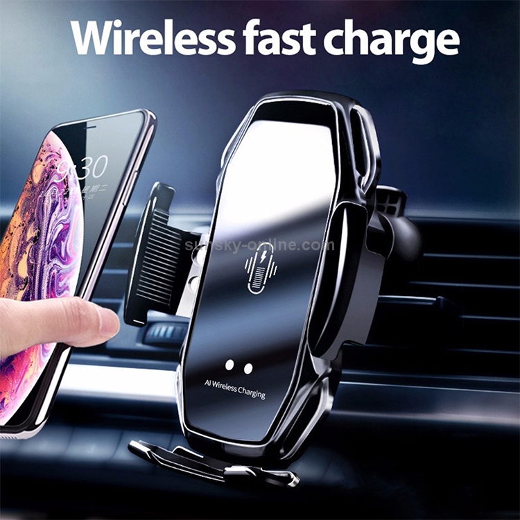 A5 10W Car Infrared Wireless Mobile Auto-sensing Phone Charger Holder, Interface:USB-C / Type-C(Tarnish) A5 10W Car Infrared Wireless Mobile Auto-sensing Phone Charger Holder, Interface:USB-C / Type-C(Tarnish)