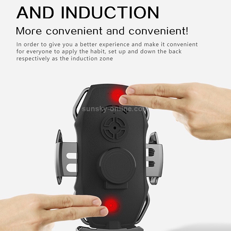 A5 10W Car Infrared Wireless Mobile Auto-sensing Phone Charger Holder, Interface:USB-C / Type-C(Tarnish) A5 10W Car Infrared Wireless Mobile Auto-sensing Phone Charger Holder, Interface:USB-C / Type-C(Tarnish)