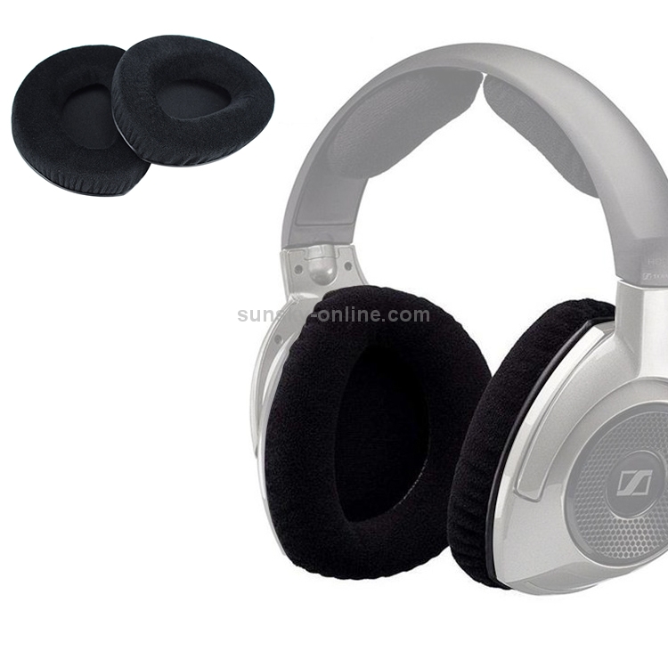 2 PCS For Sennheiser RS160 / 170 / HDR170 / 180 / 160 Flannelette Earphone Cushion Cover Earmuffs Replacement Earpads without Buckle 2 PCS For Sennheiser RS160 / 170 / HDR170 / 180 / 160 Flannelette Earphone Cushion Cover Earmuffs Replacement Earpads without Buckle
