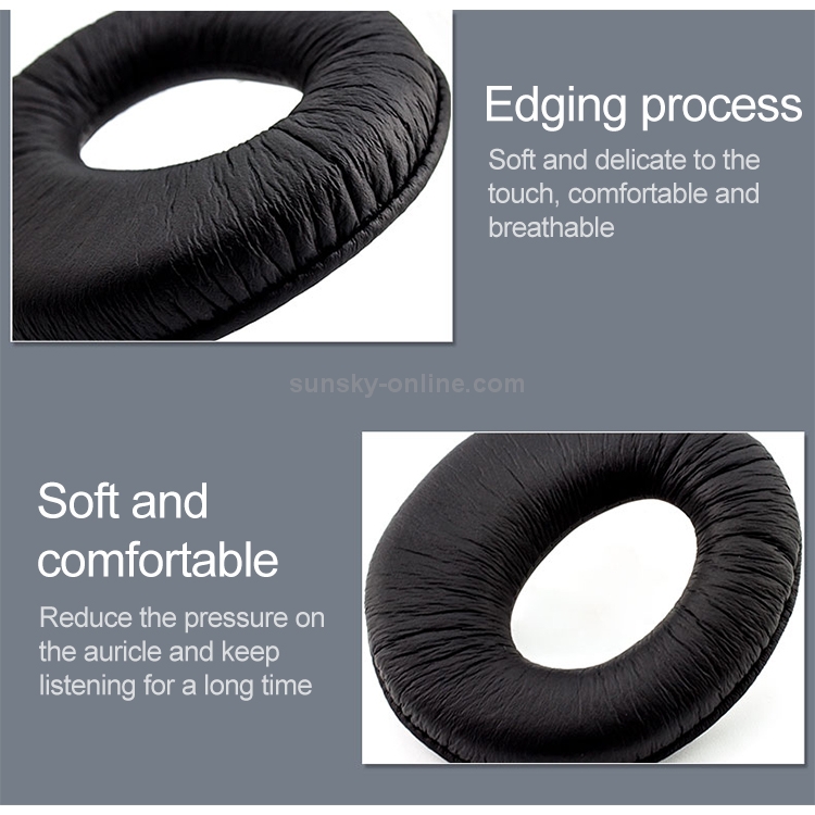 2 PCS For Sony MDR-RF970R / 960R / RF925R / RF860F / RF985R Earphone Cushion Cover Earmuffs Replacement Earpads without Mesh 2 PCS For Sony MDR-RF970R / 960R / RF925R / RF860F / RF985R Earphone Cushion Cover Earmuffs Replacement Earpads without Mesh