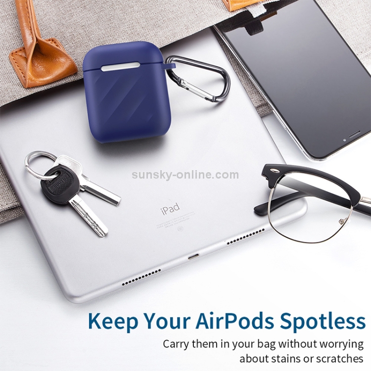 ESR Ripple Series Shockproof TPU Carrying Protective Case for Apple AirPods 1 / 2(Blue) ESR Ripple Series Shockproof TPU Carrying Protective Case for Apple AirPods 1 / 2(Blue)