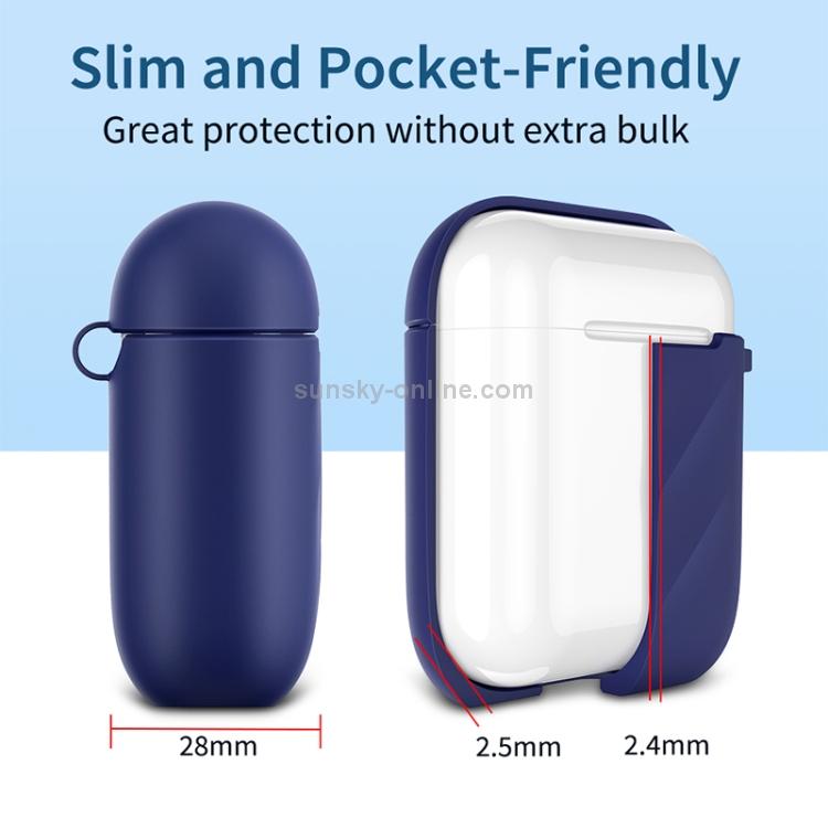 ESR Ripple Series Shockproof TPU Carrying Protective Case for Apple AirPods 1 / 2(Blue) ESR Ripple Series Shockproof TPU Carrying Protective Case for Apple AirPods 1 / 2(Blue)