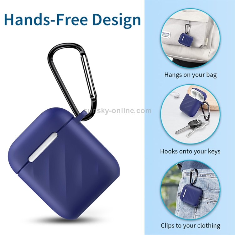 ESR Ripple Series Shockproof TPU Carrying Protective Case for Apple AirPods 1 / 2(Blue) ESR Ripple Series Shockproof TPU Carrying Protective Case for Apple AirPods 1 / 2(Blue)