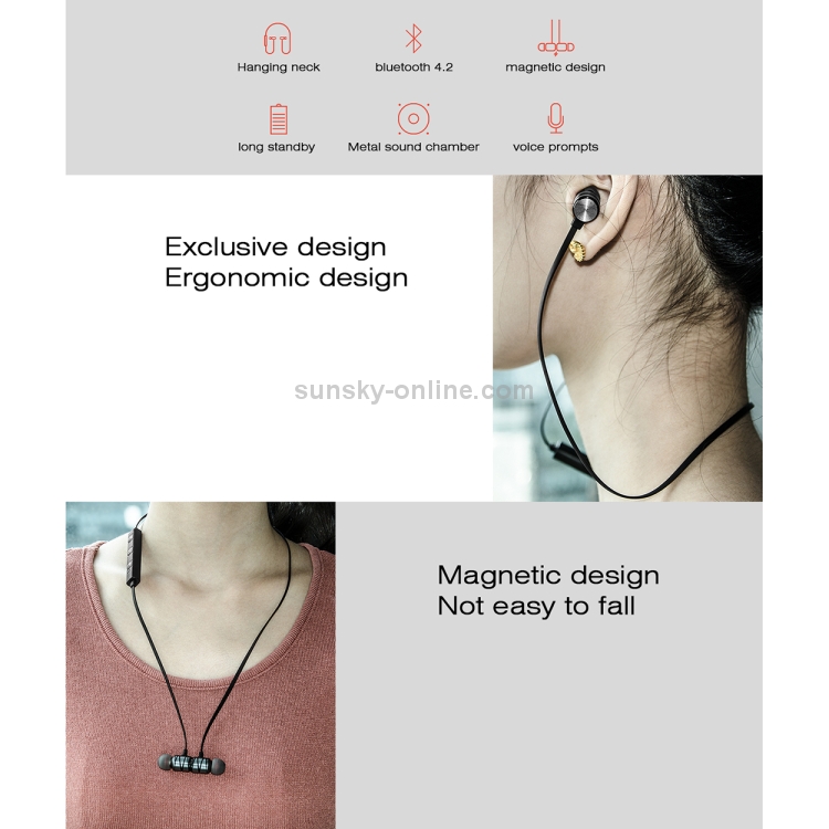 Cagabi SE100 Sports Waterproof Magnetic Earbuds Wireless Bluetooth V4.2 Stereo Headset with Mic(Silver) Cagabi SE100 Sports Waterproof Magnetic Earbuds Wireless Bluetooth V4.2 Stereo Headset with Mic(Silver)