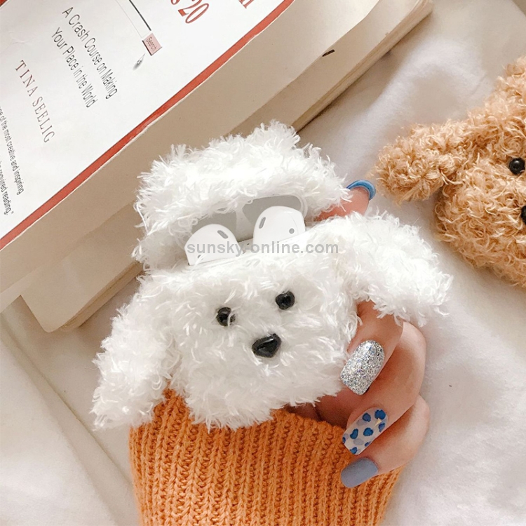 Dropship Lovely Brown Dog Plush Knitted Wireless Headphone Case Silicone  Wireless Bluetooth Earbuds Headphones Case to Sell Online at a Lower Price