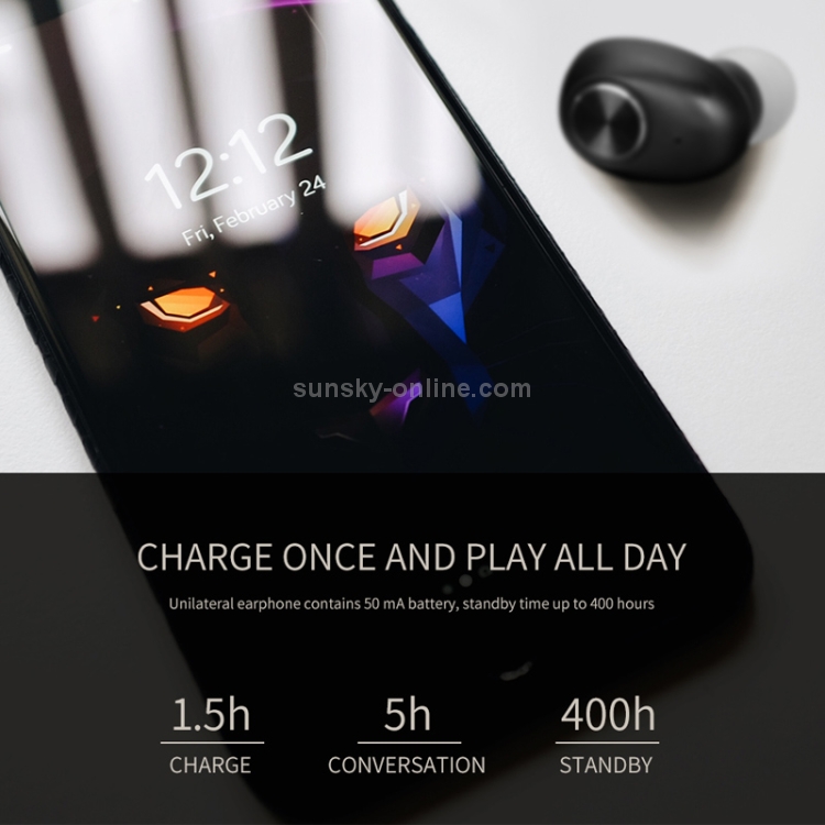 KIVEE KV-TW03 TWS V5.0 Wireless Stereo Bluetooth Headset with 2600mAh Charging Case(White) KIVEE KV-TW03 TWS V5.0 Wireless Stereo Bluetooth Headset with 2600mAh Charging Case(White)