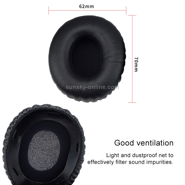 2pcs Sponge Headphone Protective Case With Card Buckle for Sony MDR-10RC (Black) 2pcs Sponge Headphone Protective Case With Card Buckle for Sony MDR-10RC (Black)