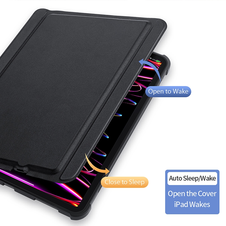 DUX DUCIS For iPad Air 4&5 / iPad Pro 11 2018/2020/2021/2022 SK Series Detachable Touch Bluetooth Keyboard PU Leather + Silicone Tablet Case with Smart Sleep & Wake-up / Pen Slot / Bracket(Black) DUX DUCIS For iPad Air 4&5 / iPad Pro 11 2018/2020/2021/2022 SK Series Detachable Touch Bluetooth Keyboard PU Leather + Silicone Tablet Case with Smart Sleep & Wake-up / Pen Slot / Bracket(Black)