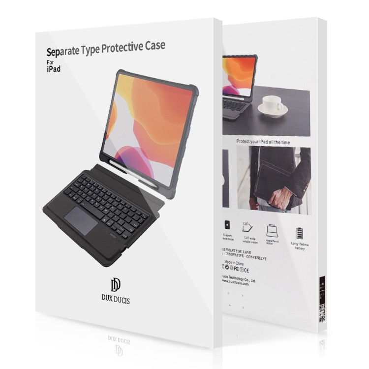 DUX DUCIS For iPad Air 4&5 / iPad Pro 11 2018/2020/2021/2022 SK Series Detachable Touch Bluetooth Keyboard PU Leather + Silicone Tablet Case with Smart Sleep & Wake-up / Pen Slot / Bracket(Black) DUX DUCIS For iPad Air 4&5 / iPad Pro 11 2018/2020/2021/2022 SK Series Detachable Touch Bluetooth Keyboard PU Leather + Silicone Tablet Case with Smart Sleep & Wake-up / Pen Slot / Bracket(Black)