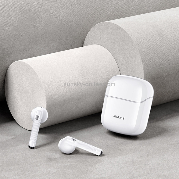 USAMS USAMS-SY02 Bluetooth 5.0 Mini TWS Binaural Wireless Bluetooth Earphone (White) USAMS USAMS-SY02 Bluetooth 5.0 Mini TWS Binaural Wireless Bluetooth Earphone (White)