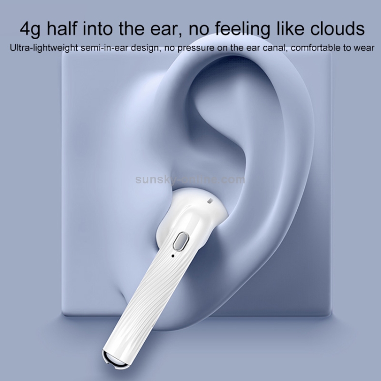 USAMS USAMS-SY02 Bluetooth 5.0 Mini TWS Binaural Wireless Bluetooth Earphone (White) USAMS USAMS-SY02 Bluetooth 5.0 Mini TWS Binaural Wireless Bluetooth Earphone (White)