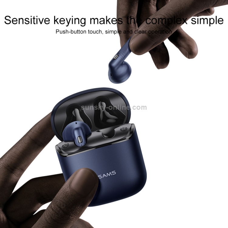 USAMS USAMS-SY02 Bluetooth 5.0 Mini TWS Binaural Wireless Bluetooth Earphone (White) USAMS USAMS-SY02 Bluetooth 5.0 Mini TWS Binaural Wireless Bluetooth Earphone (White)