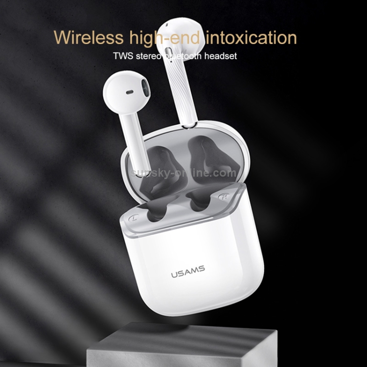 USAMS USAMS-SY02 Bluetooth 5.0 Mini TWS Binaural Wireless Bluetooth Earphone (White) USAMS USAMS-SY02 Bluetooth 5.0 Mini TWS Binaural Wireless Bluetooth Earphone (White)