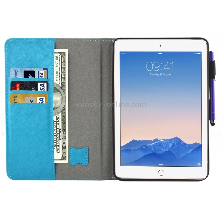 For iPad 9.7 (2018) & iPad 9.7 (2017) & Air 2 / Air Lips and Leaves Pattern Horizontal Flip Leather Case with Holder & Wallet & Card Slots & Sleep / Wake-up Function & Pen Slot For iPad 9.7 (2018) & iPad 9.7 (2017) & Air 2 / Air Lips and Leaves Pattern Horizontal Flip Leather Case with Holder & Wallet & Card Slots & Sleep / Wake-up Function & Pen Slot