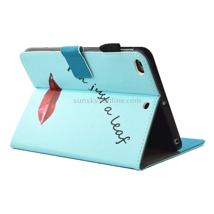 For iPad 9.7 (2018) & iPad 9.7 (2017) & Air 2 / Air Lips and Leaves Pattern Horizontal Flip Leather Case with Holder & Wallet & Card Slots & Sleep / Wake-up Function & Pen Slot For iPad 9.7 (2018) & iPad 9.7 (2017) & Air 2 / Air Lips and Leaves Pattern Horizontal Flip Leather Case with Holder & Wallet & Card Slots & Sleep / Wake-up Function & Pen Slot