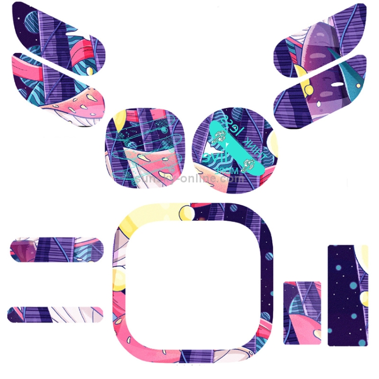 For Powerbeats Pro Magic Skateboard Pattern Wireless Bluetooth Earphone Protective Film Scratch-proof Sticker For Powerbeats Pro Magic Skateboard Pattern Wireless Bluetooth Earphone Protective Film Scratch-proof Sticker