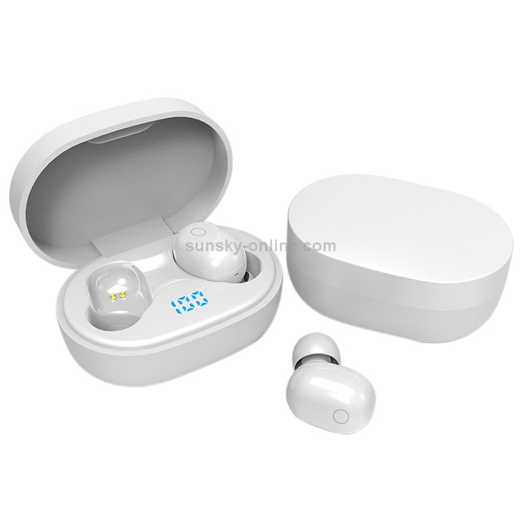 F2 Sports Waterproof Bluetooth Headset Bluetooth 5.0 Wireless Headset with Digital Display(White) F2 Sports Waterproof Bluetooth Headset Bluetooth 5.0 Wireless Headset with Digital Display(White)
