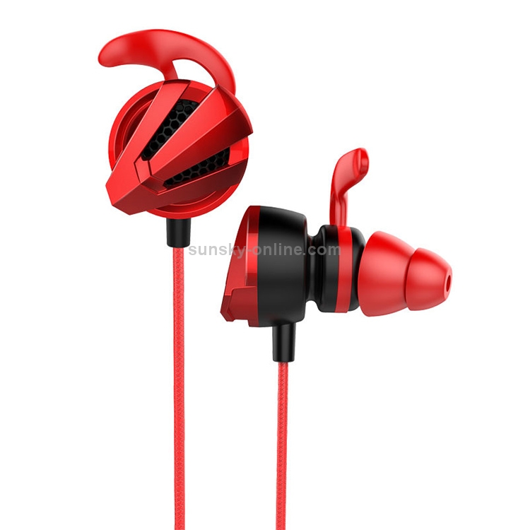 G12 1.2m Wired In Ear 3.5mm Interface Stereo Wire-Controlled + Detachable HIFI Earphones Video Game Mobile Game Headset With Mic(Red) G12 1.2m Wired In Ear 3.5mm Interface Stereo Wire-Controlled + Detachable HIFI Earphones Video Game Mobile Game Headset With Mic(Red)