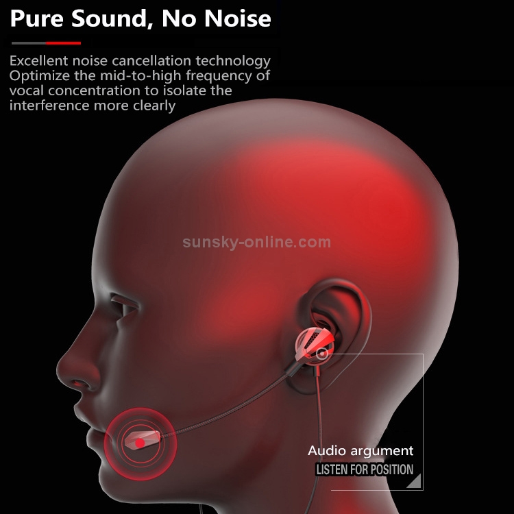 G12 1.2m Wired In Ear 3.5mm Interface Stereo Wire-Controlled + Detachable HIFI Earphones Video Game Mobile Game Headset With Mic(Red) G12 1.2m Wired In Ear 3.5mm Interface Stereo Wire-Controlled + Detachable HIFI Earphones Video Game Mobile Game Headset With Mic(Red)