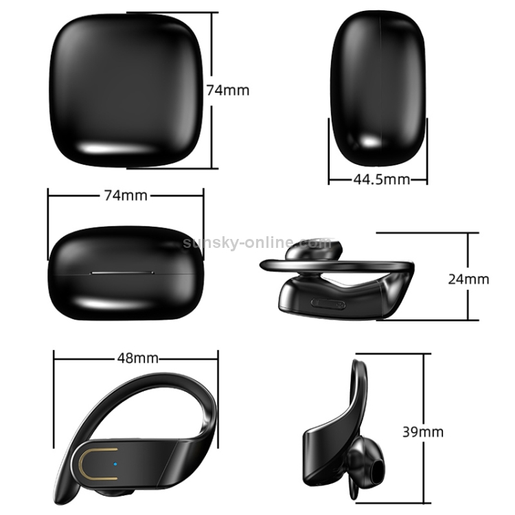 Galante B10 Bluetooth 5.0 Stereo Ear-mounted Bluetooth Earphone with Magnetic Charging Case & Digital Display, Support Call & Memory Connection Galante B10 Bluetooth 5.0 Stereo Ear-mounted Bluetooth Earphone with Magnetic Charging Case & Digital Display, Support Call & Memory Connection