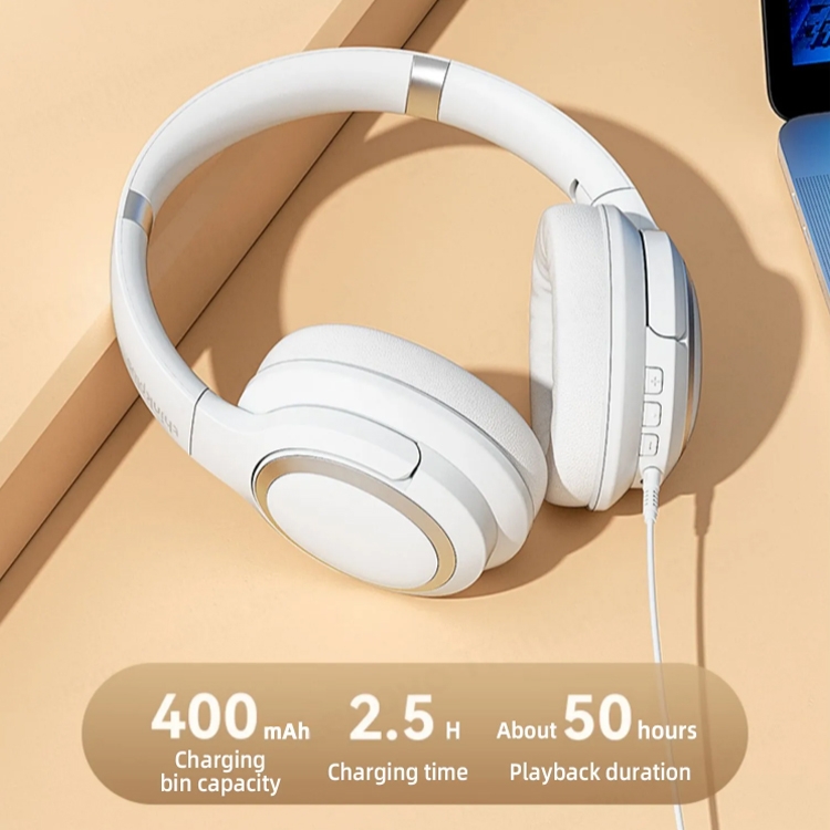 Lenovo TH40 Head-mounted Active Noise Reduction Bluetooth Headphone (White) Lenovo TH40 Head-mounted Active Noise Reduction Bluetooth Headphone (White)