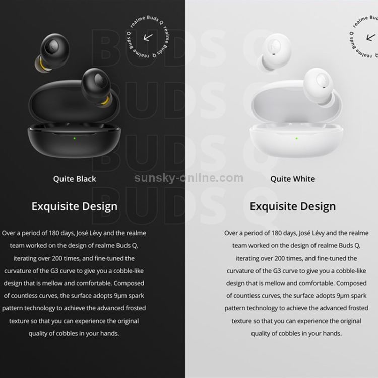 [HK Warehouse] Realme Buds Q Bluetooth 5.0 IPX4 Waterproof TWS True Wireless Stereo Earphone(Black)