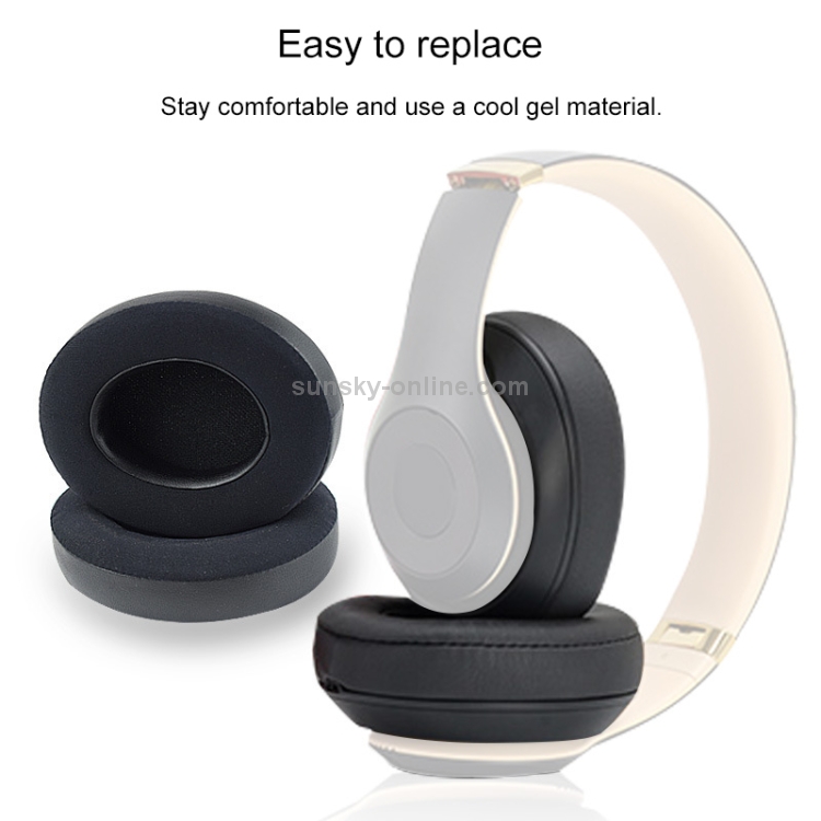 2 PCS Cache-oreilles Housse de protection pour casque Beats Studio 1.0  (Blanc)