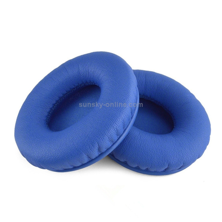 2 PCS For Beats Solo HD / Solo 1.0 Headphone Protective Leather Cover Sponge Earmuffs(Blue) 2 PCS For Beats Solo HD / Solo 1.0 Headphone Protective Leather Cover Sponge Earmuffs(Blue)
