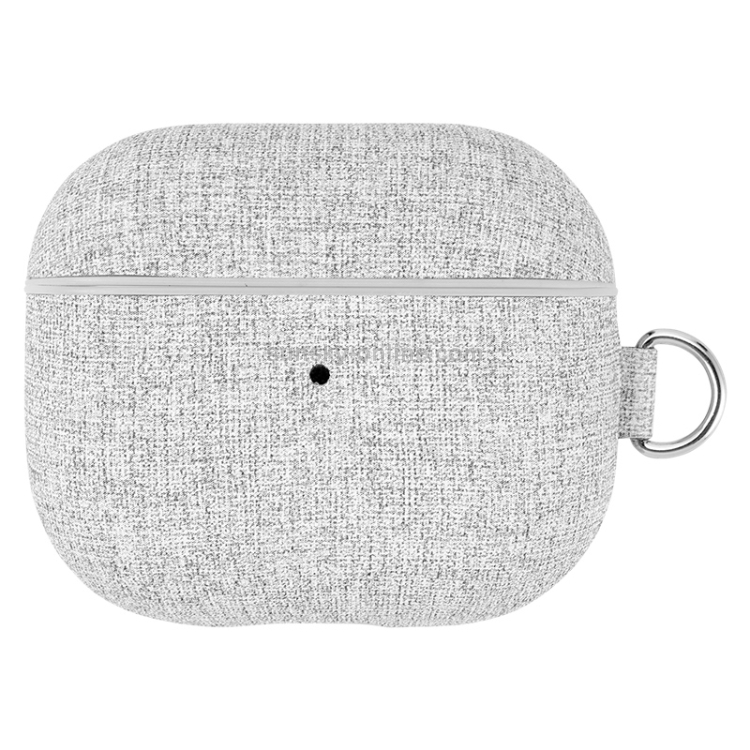 MOMAX FT9A PC + Leather Cloth Texture Earphone Protective Case with Lanyard for AirPods 3(Light Grey) MOMAX FT9A PC + Leather Cloth Texture Earphone Protective Case with Lanyard for AirPods 3(Light Grey)