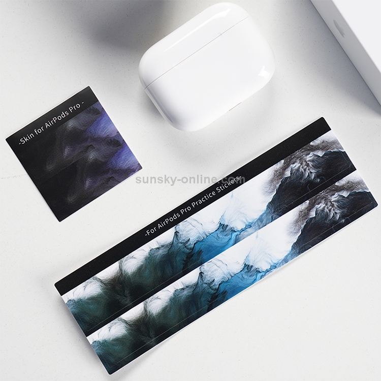 For AirPods Pro Blue Starry Sky Pattern Wireless Earphone Protective Film Sticker For AirPods Pro Blue Starry Sky Pattern Wireless Earphone Protective Film Sticker