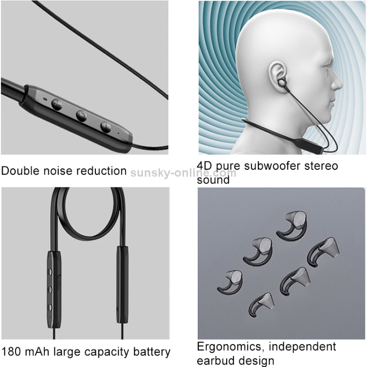 FMJ A1 Bluetooth 5.0 Magnetic Neck-mounted Bluetooth Earphone FMJ A1 Bluetooth 5.0 Magnetic Neck-mounted Bluetooth Earphone