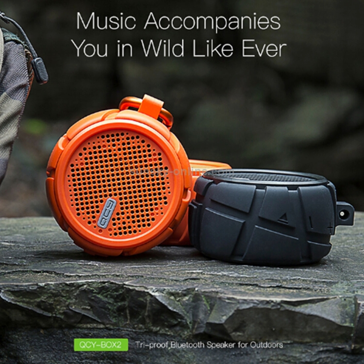 QCY BOX2 Portable Tyre Shape Mini Speaker Wireless Music Metal V4.1 Bluetooth Loudspeakers(Orange) QCY BOX2 Portable Tyre Shape Mini Speaker Wireless Music Metal V4.1 Bluetooth Loudspeakers(Orange)