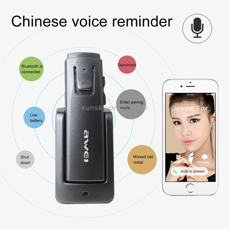AWEI Noise Cancelling Wireless Headset V4.1 Bluetooth Stereo Earphones AWEI Noise Cancelling Wireless Headset V4.1 Bluetooth Stereo Earphones