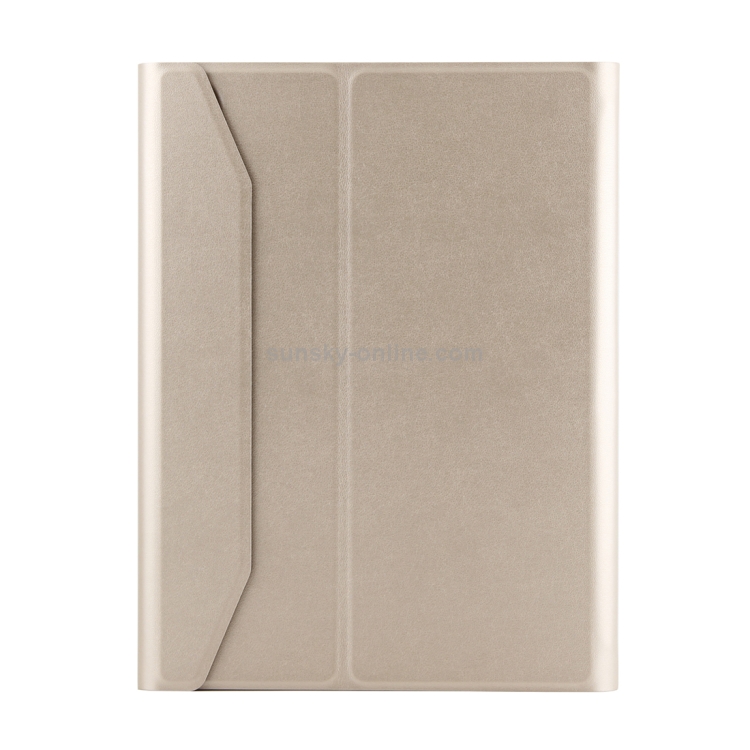 FT-1038E Detachable Bluetooth 3.0 Aluminum Alloy Keyboard + Lambskin Texture Leather Tablet Case for iPad Air / Air 2 / iPad Pro 9.7 inch, with Pen Slot / Water Repellent / Three-gear Angle Adjustment / Magnetic / Sleep Function (Gold) FT-1038E Detachable Bluetooth 3.0 Aluminum Alloy Keyboard + Lambskin Texture Leather Tablet Case for iPad Air / Air 2 / iPad Pro 9.7 inch, with Pen Slot / Water Repellent / Three-gear Angle Adjustment / Magnetic / Sleep Function (Gold)