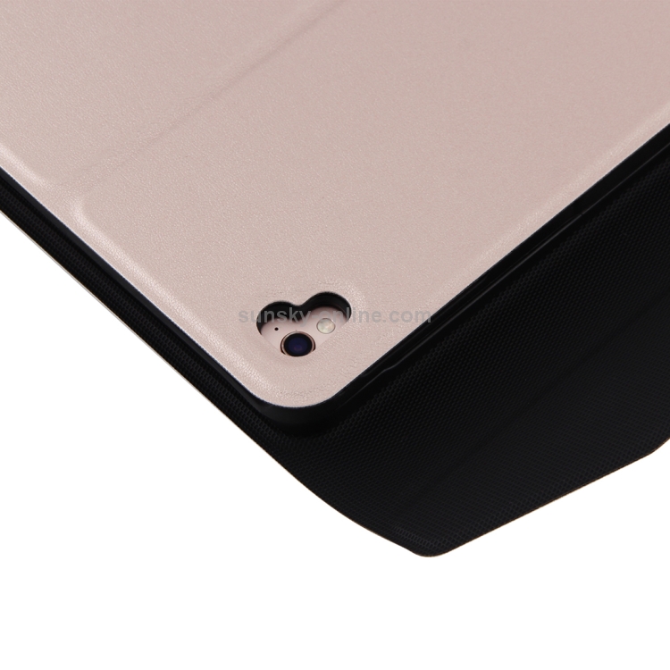 FT-1038E Detachable Bluetooth 3.0 Aluminum Alloy Keyboard + Lambskin Texture Leather Tablet Case for iPad Air / Air 2 / iPad Pro 9.7 inch, with Pen Slot / Water Repellent / Three-gear Angle Adjustment / Magnetic / Sleep Function (Gold) FT-1038E Detachable Bluetooth 3.0 Aluminum Alloy Keyboard + Lambskin Texture Leather Tablet Case for iPad Air / Air 2 / iPad Pro 9.7 inch, with Pen Slot / Water Repellent / Three-gear Angle Adjustment / Magnetic / Sleep Function (Gold)