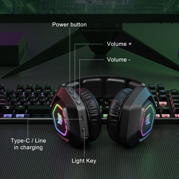 ONIKUMA B100 Bluetooth 5.3 Wireless Bluetooth Headphone with Microphone (Black) ONIKUMA B100 Bluetooth 5.3 Wireless Bluetooth Headphone with Microphone (Black)