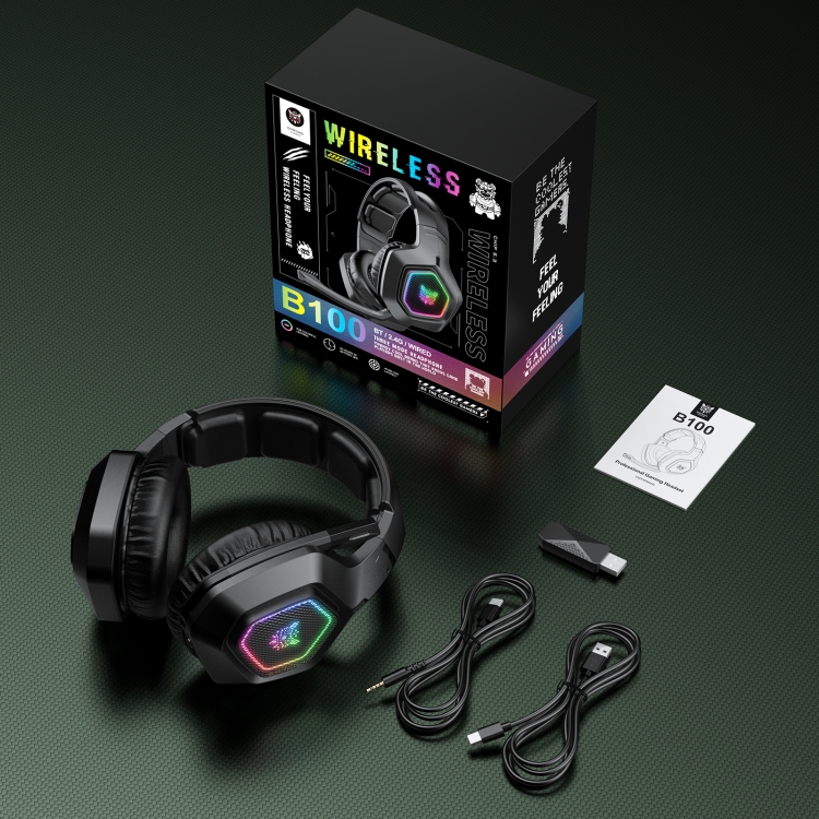 ONIKUMA B100 Bluetooth 5.3 Wireless Bluetooth Headphone with Microphone (Black) ONIKUMA B100 Bluetooth 5.3 Wireless Bluetooth Headphone with Microphone (Black)