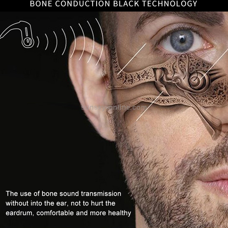 FMJ E3 Bluetooth 4.1 Waterproof Magnetic Bone Conduction Sport Bluetooth Earphone(Black) FMJ E3 Bluetooth 4.1 Waterproof Magnetic Bone Conduction Sport Bluetooth Earphone(Black)