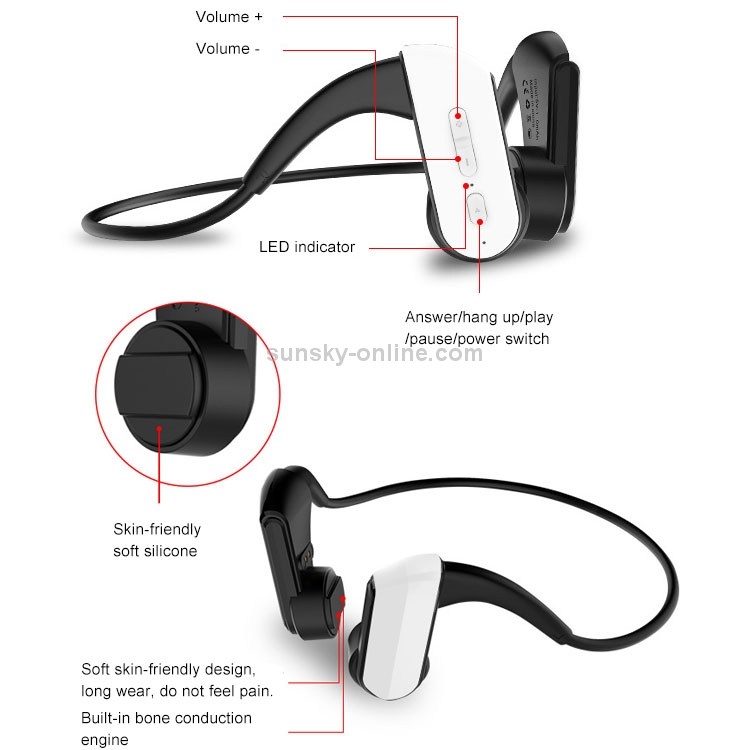 FMJ E3 Bluetooth 4.1 Waterproof Magnetic Bone Conduction Sport Bluetooth Earphone(Black) FMJ E3 Bluetooth 4.1 Waterproof Magnetic Bone Conduction Sport Bluetooth Earphone(Black)
