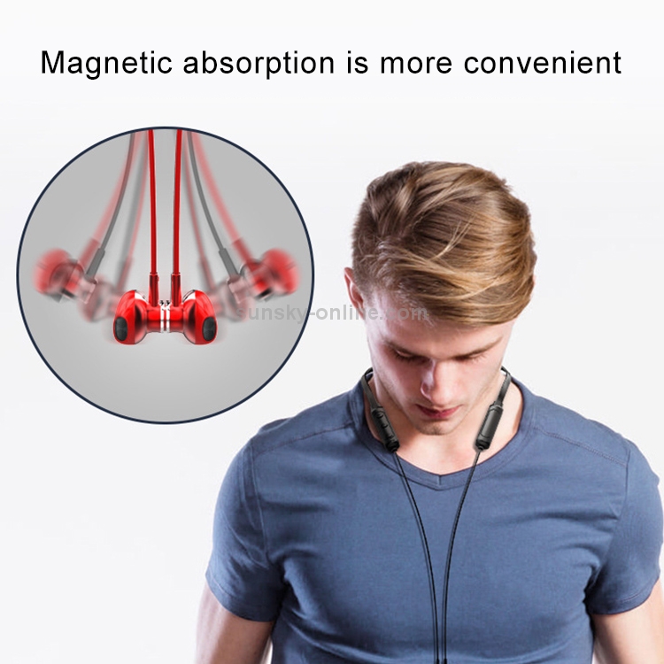 FMJ Q7 Bluetooth 4.2 Magnetic Neck-mounted Sport Bluetooth Earphone(Red) FMJ Q7 Bluetooth 4.2 Magnetic Neck-mounted Sport Bluetooth Earphone(Red)