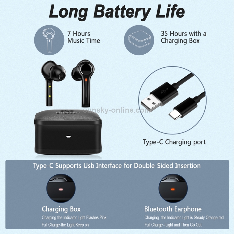 ES05 Bluetooth 5.1 ANC Noise Reduction True Wireless Stereo Bluetooth Earphone (Black) ES05 Bluetooth 5.1 ANC Noise Reduction True Wireless Stereo Bluetooth Earphone (Black)