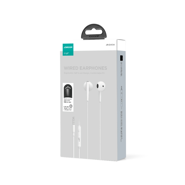 JOYROOM JR-EW04 3.5mm Wire-controlled Half In-ear Gaming Earphone with Microphone (White) JOYROOM JR-EW04 3.5mm Wire-controlled Half In-ear Gaming Earphone with Microphone (White)