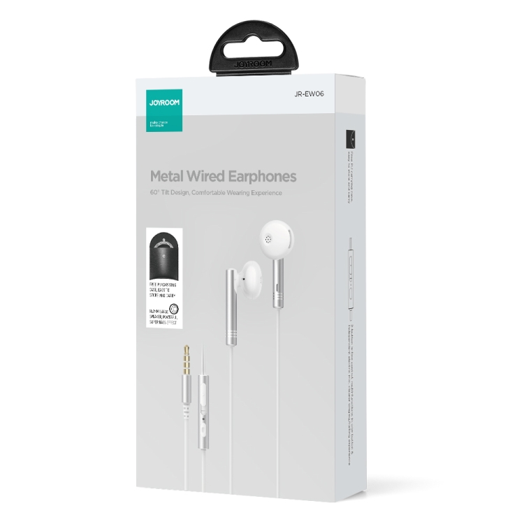 JOYROOM JR-EW06 3.5mm Wire-controlled Metal Half In-ear Gaming Earphone with Microphone (Dark Gray) JOYROOM JR-EW06 3.5mm Wire-controlled Metal Half In-ear Gaming Earphone with Microphone (Dark Gray)