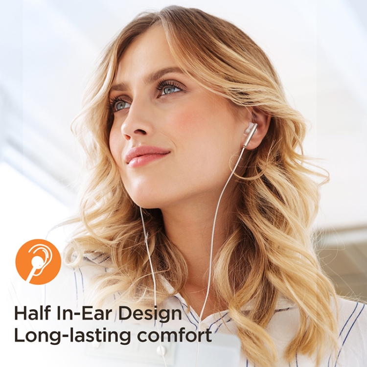 JOYROOM JR-EW06 3.5mm Wire-controlled Metal Half In-ear Gaming Earphone with Microphone (Dark Gray) JOYROOM JR-EW06 3.5mm Wire-controlled Metal Half In-ear Gaming Earphone with Microphone (Dark Gray)