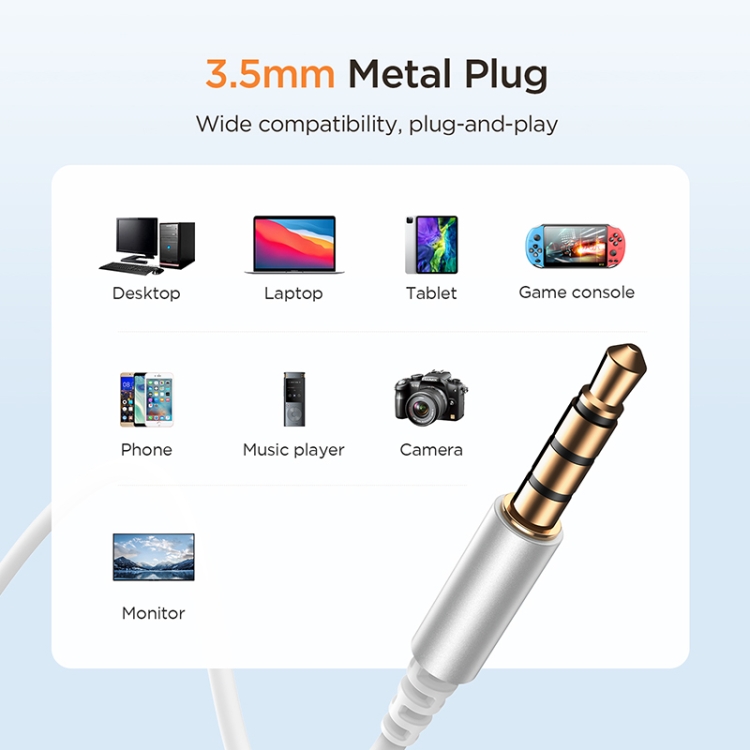 JOYROOM JR-EW06 3.5mm Wire-controlled Metal Half In-ear Gaming Earphone with Microphone (Dark Gray) JOYROOM JR-EW06 3.5mm Wire-controlled Metal Half In-ear Gaming Earphone with Microphone (Dark Gray)