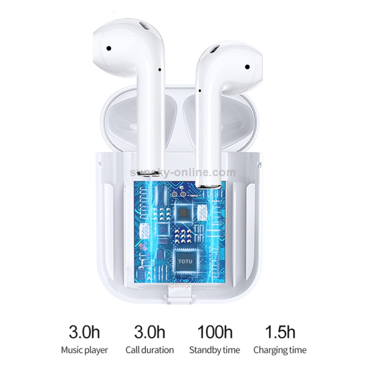 TOTU EAUB-040 Glory Series Bluetooth 5.0 TWS ANC Noise Cancelling Wireless Bluetooth Earphone Max Version With Light Sensor TOTU EAUB-040 Glory Series Bluetooth 5.0 TWS ANC Noise Cancelling Wireless Bluetooth Earphone Max Version With Light Sensor